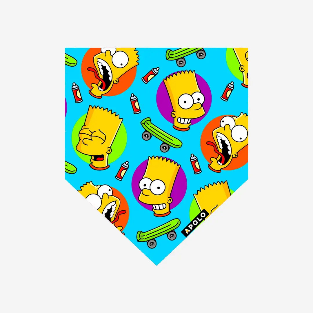 pañoleta con QR Bart Simpson