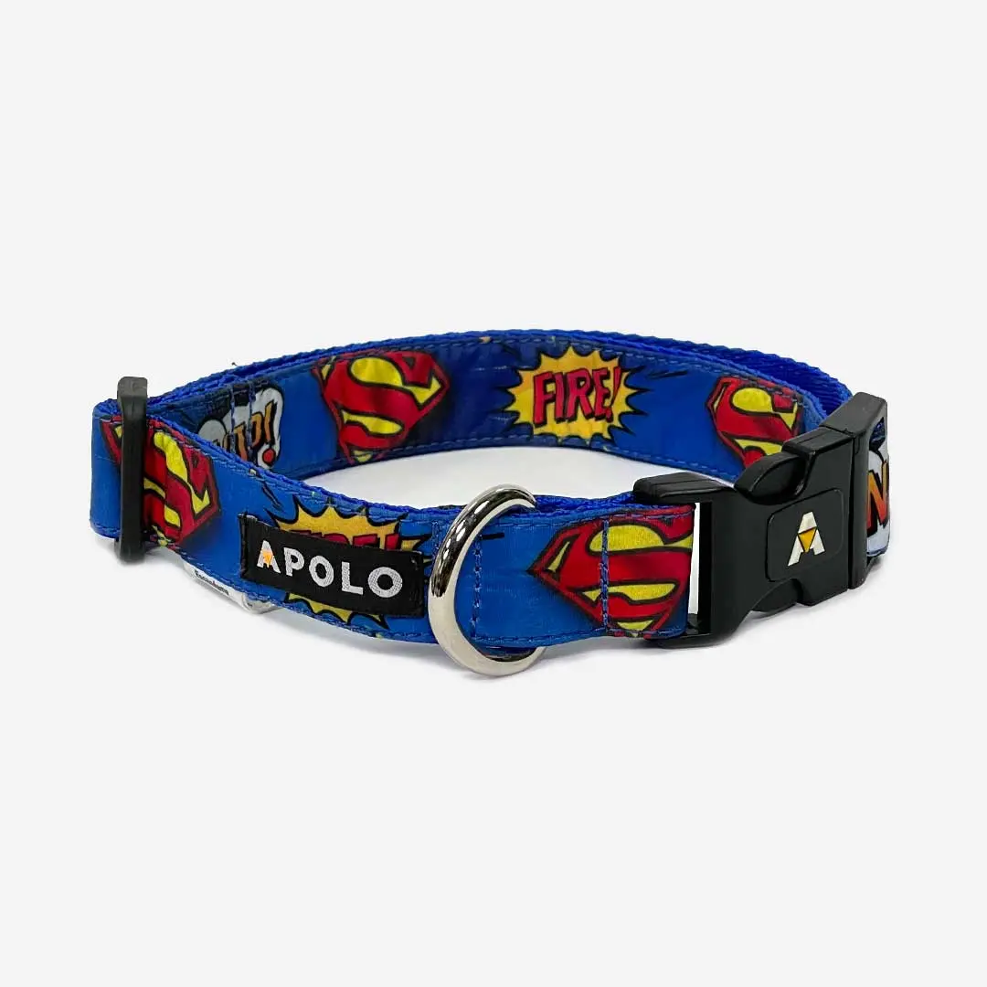 Collares para mascotas con QR antiperdida superman