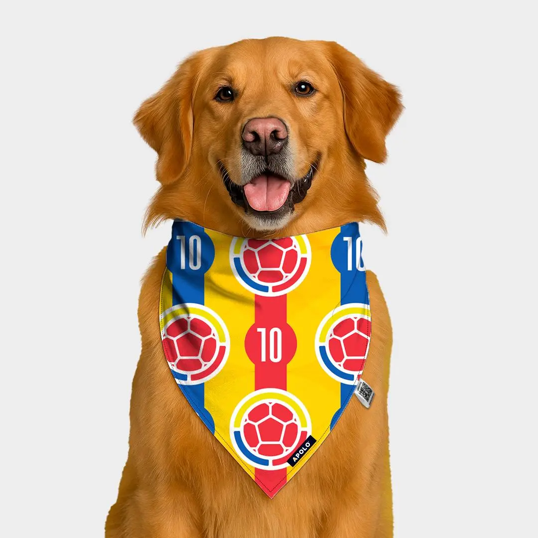 Pañoleta para mascotas Selección Colombia Colors